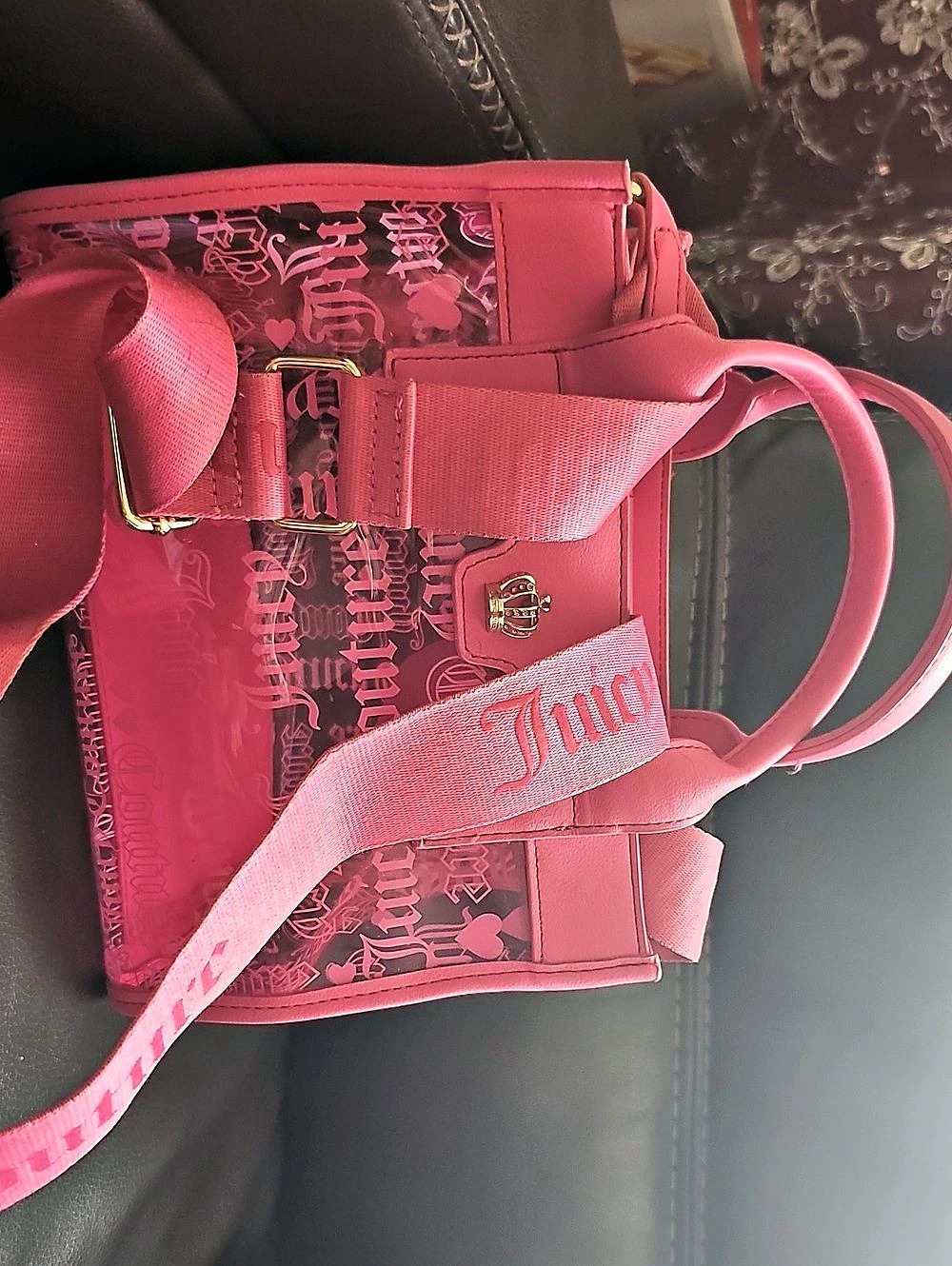Juicy Couture see thru Tote Bag in Pink